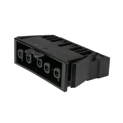 5-pole Panel mounting Plugs & Sockets black