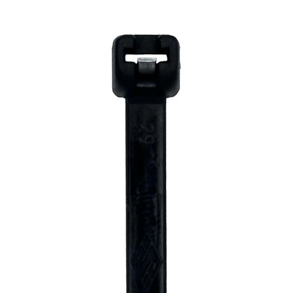 Nylon Cable tie with tooth in stainless steel - ME.T - Black