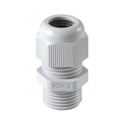 Cable Gland Polyamid IP68 RAL 7035 long connection thread Metric
