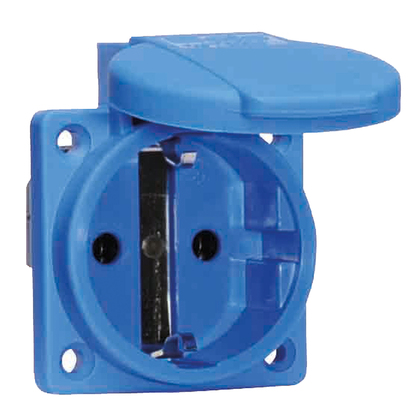 Domestic panel mounting socket