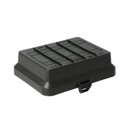 Cover with knock-outs Black