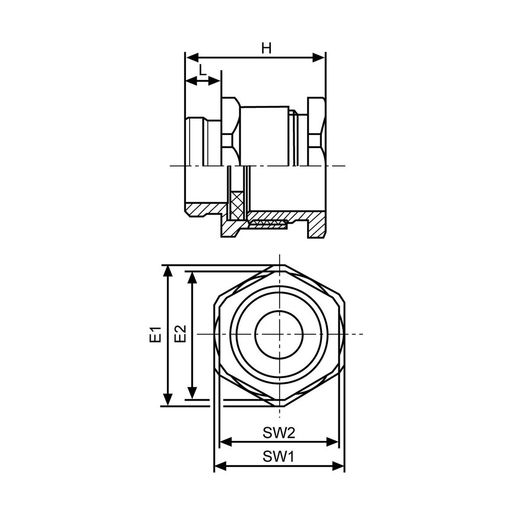 Ip54 Cable Routing Cable Gland brass IP54 multiple perforations Metric - Rutab - The ...