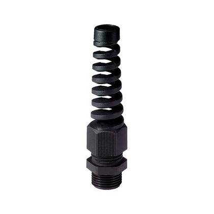 Cable Gland Polyamide IP68 RAL 9005 with spiral top PG
