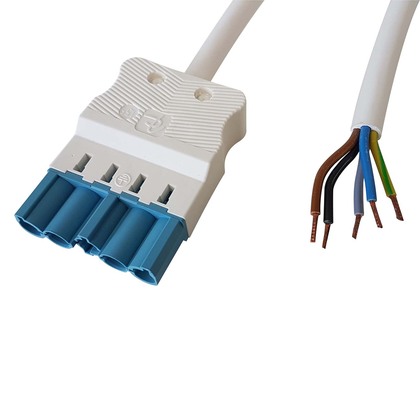 5-pole DALI Extension cable Plug white