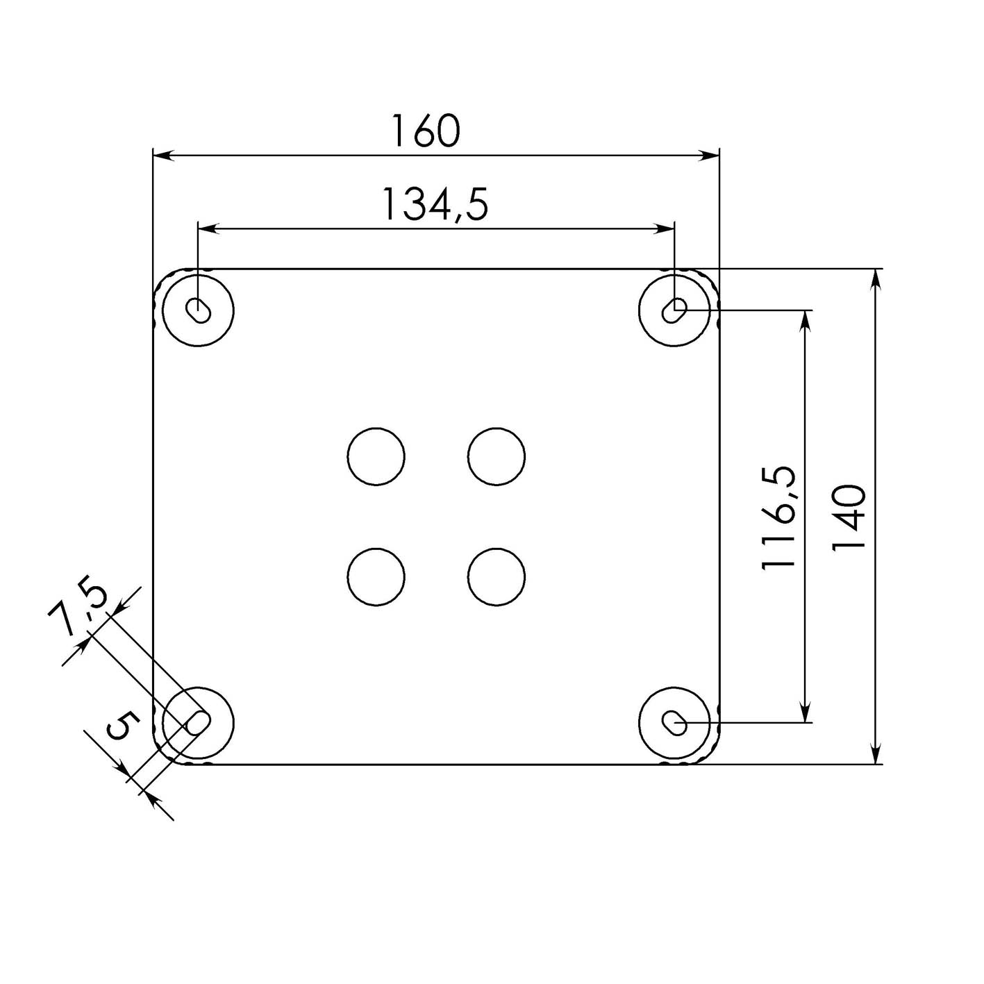 Combi 1210/5 57A Noir IP66 Étanche Jonction Adaptable Boîte, 5 - Foto 5