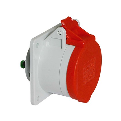 Straight Panel Mounting Socket Outlet Quick-Connect