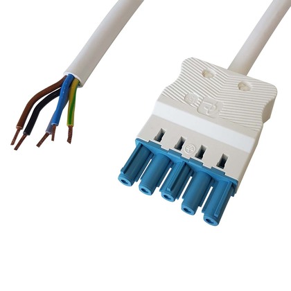 5-pole DALI Extension cable Socket white